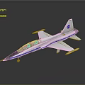 White And Blue Model Airplane With Transparent Cockpit And NASA Logo