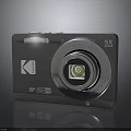 Compact Digital Camera With 5X Optical Zoom Lens And Sleek Metallic Finish Design
