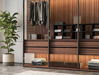 Modern wardrobe 3d model