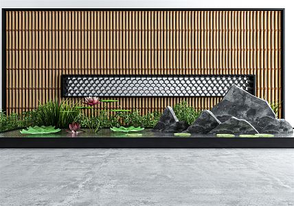 New Chinese Landscape Sketches Courtyard Sketches 3d model