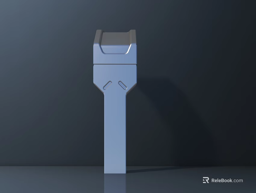 Casement Window Hardware in Silver Metal with Sleek Modern Design and Durable Functionality 3d model 