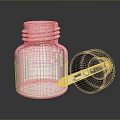 Transparent Glass Dropper Bottle With White Liquid And Black Dropper Cap For Daily Use