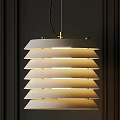 Stylish Modern Tiered White Chandelier With Warm Light For Interior Decor