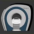 Philips CT Scanner Modern Medical Imaging Equipment With Blue Examination Bed And Circular Scanning Unit