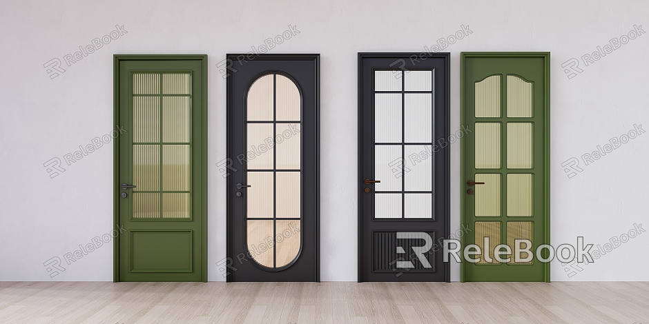 European-style glass door bathroom door single door model