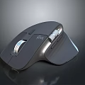 Modern Black Ergonomic Wireless Mouse With Logitech Design And Rechargeable Feature