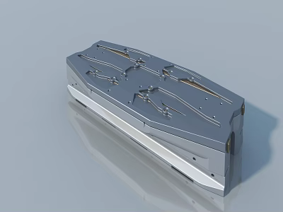 Modern Metal Swing Door Structure With Durable Components And Sleek Design 3d model