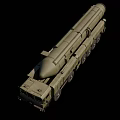 Green Military Missile Launch Vehicle With Multi Wheel Design And Heavy Duty Launcher System