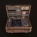 Modern toolbox Wooden toolbox for plague doctor hunter magician etc 3d model