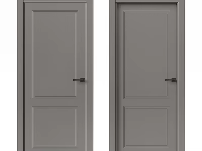 Modern Minimalist Single Door Simple Door Room Door Bedroom Door 3d model