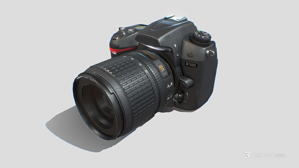 High Quality Black Digital DSLR Camera With Detachable Lens And Ergonomic Design 3d model 
