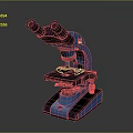 Durable Household Binocular Microscope for Home Use with Blue Stable Base and Stage