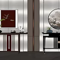 New Chinese style bar case end view table 3d model