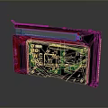 High Performance Graphics Card Red Black Design With Cooling System PCIe Interface