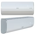 White Samsung Air Conditioner Fan With Quick Cooling And 25 Degrees 3d model