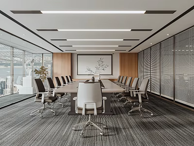 Modern Conference Room 3d model