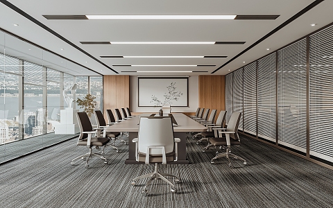 Modern Conference Room 3d model