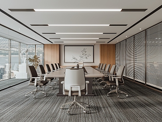 Modern Conference Room 3d model