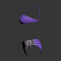 Stylish Purple Polka Dot Bikini Women's Summer Fashion Beach Swimwear Design