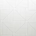 Black and White Geometric Pattern Marble Floor With Intricate Classic Design Lines