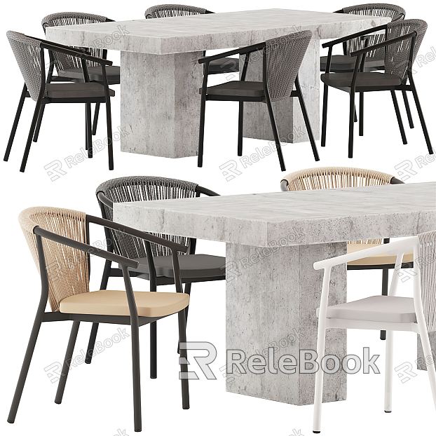 Modern Outdoor Table and Chair Outdoor Dining Table and Chair model