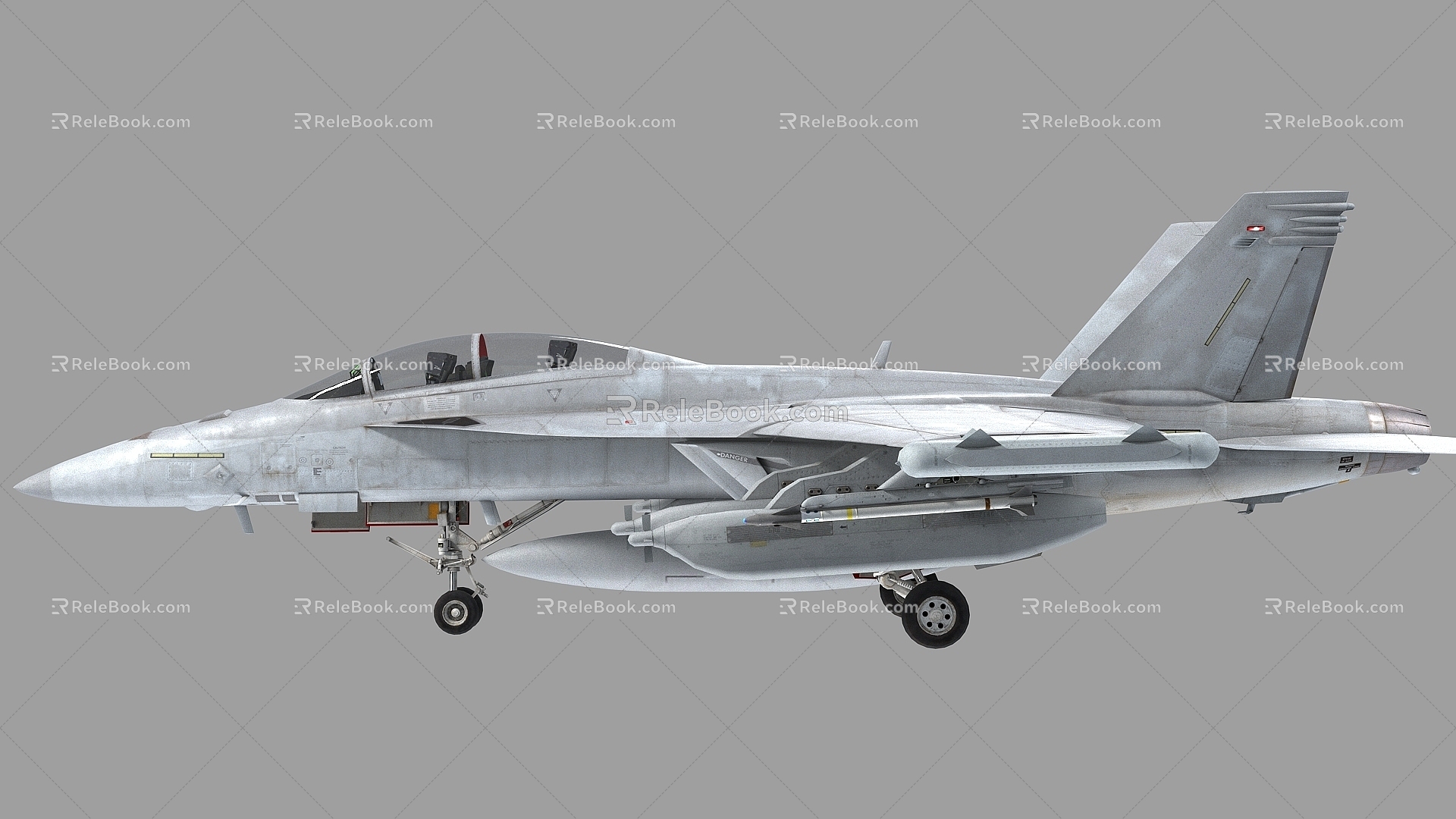 Imaginator PBR US Navy EA18G F18G Growler EA18G Electronic Fighter Roaring Worm Plastic Worm 3d model