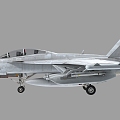 Imaginator PBR US Navy EA18G F18G Growler EA18G Electronic Fighter Roaring Worm Plastic Worm 3d model