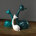 Modern ornaments snail 3d model