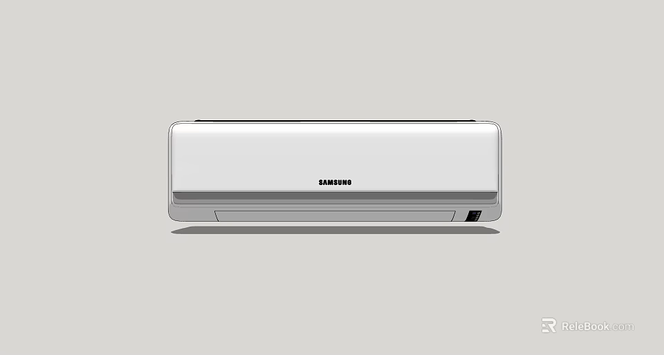 SAMSUNG Wall Mounted Air Conditioner With Modern White Design For Home Cooling Use 3d model 