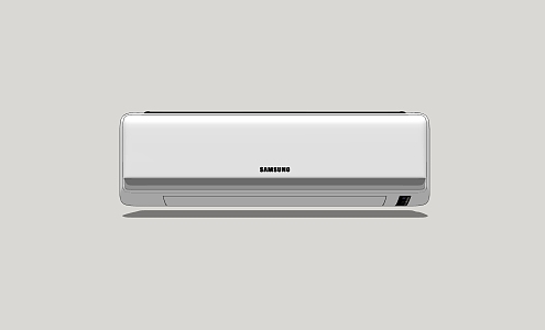 Wall-mounted air conditioner on hook 3d model