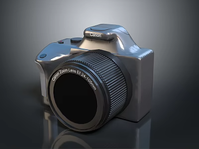 Sleek Modern Digital Camera Electronic Appliance With Advanced Lens And User Friendly Design 3d model
