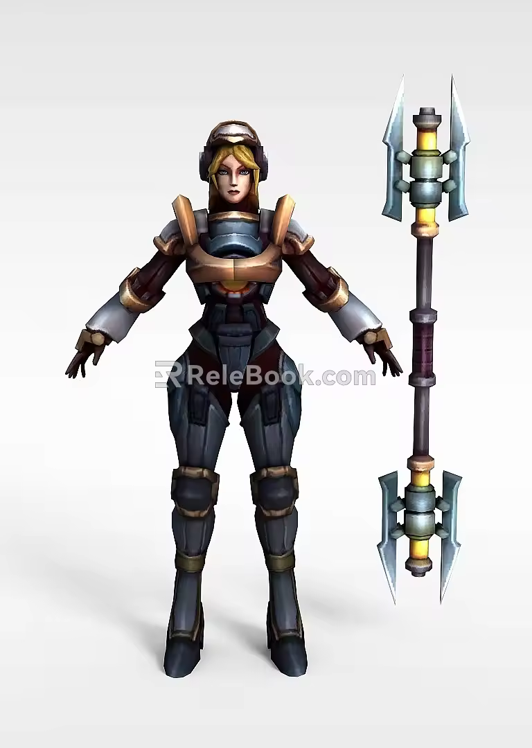 Lachs Brilliant Girl 3d model