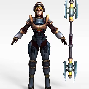 Lachs Brilliant Girl 3d model