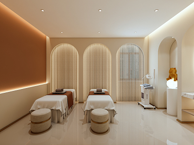 Modern SPA Beauty Salon Room model