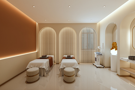 Modern SPA Beauty Salon Room 3d model