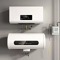 Modern Wall Mounted Water Heaters With Digital Display For Home Use 3d model