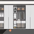 Modern wardrobe 3d model