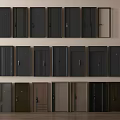 Modern security door 3d model