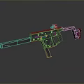 Detailed Black Tactical Weapon Featuring Modern Design Stock Barrel And Scope