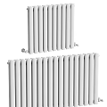 Stylish Radiators In Different Colors White And Gray For Modern Home Heating