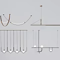Modern chandelier 3d model