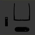 Black Wristband Smart Glasses And Phone Case Electronic Accessories Set
