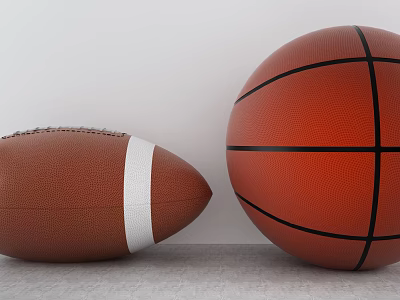 modern basketball 3d model