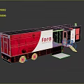 FORA Branded Mobile Service Vehicle With Red Black Exterior Access Door And Stairs