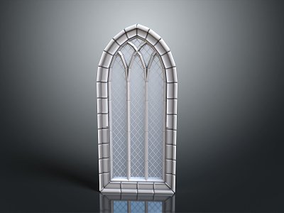 Jane Europe window rose window church window rose window color window 3d model