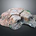 Handcrafted Stone and Wood Decorative Piece Showcasing Natural Texture and Artistic Design