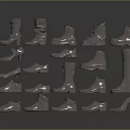 Fashionable Shoes Collection Featuring Boots Sneakers Heels And Various Styles Designs