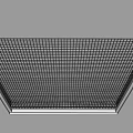 Modern Ceiling Design With Grid Pattern And Metal Frame White Border Trim 3d model