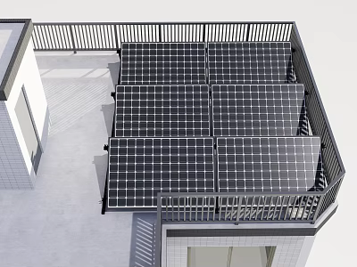 Modern Solar Panel Residential Solar Panel 3d model
