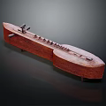 Traditional Wooden String Musical Instrument with Strings and Tuning Pegs on Black Background with Reflection